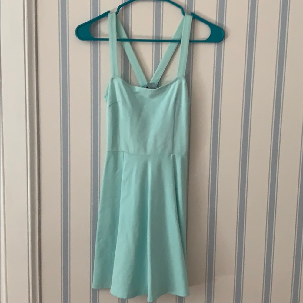 Aqua blue dress